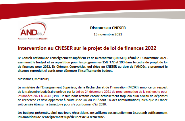 2021-11-15-Discours-CNESER-ANDès-PLF-2022
